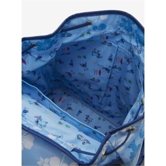 Disney Lilo & Stitch Hibiscus Blue Backpack